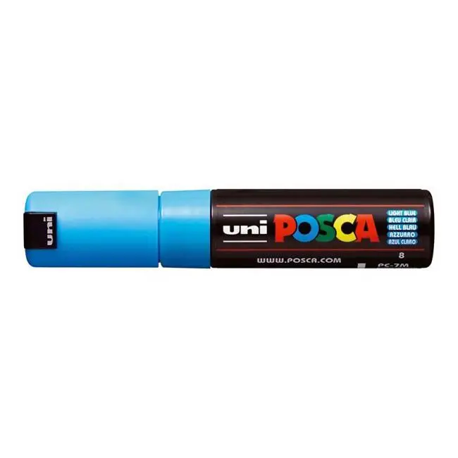 Uni Posca Pc-7M Bold Bullet Tip Marker (4.5–5.5Mm) — Light Blue 1