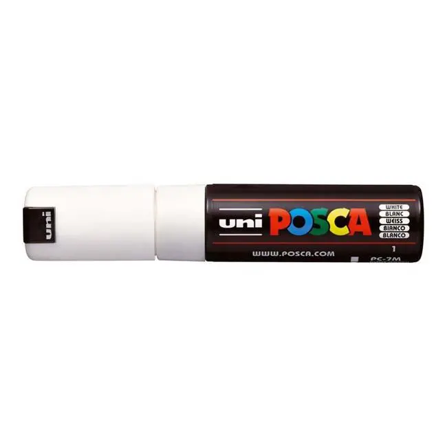 Uni Posca Pc-7M Bullet-Tip Marker – Opaque White (4.5–5.5Mm) 1