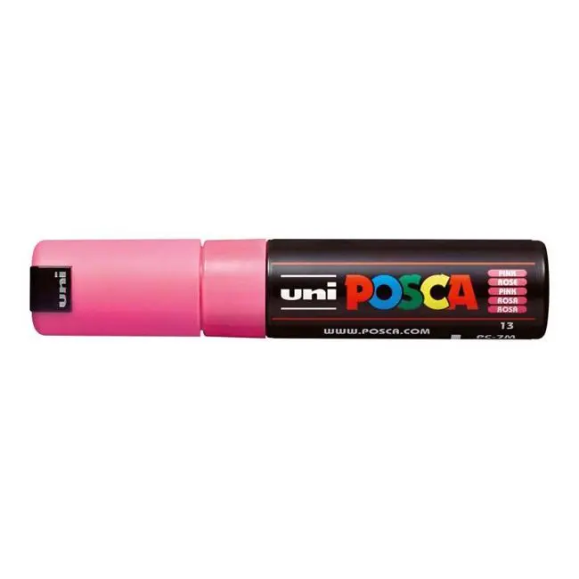 Uni Posca Pc-7M Pink Bold 4.5–5.5Mm Bullet-Tip Paint Marker 1