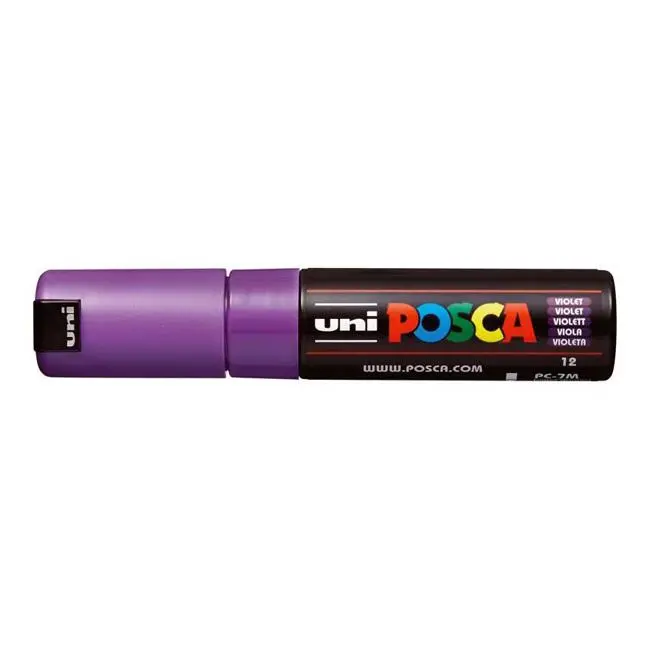 Uni Posca Pc-7M Violet Bold 4.5–5.5Mm Bullet-Tip Paint Marker 1