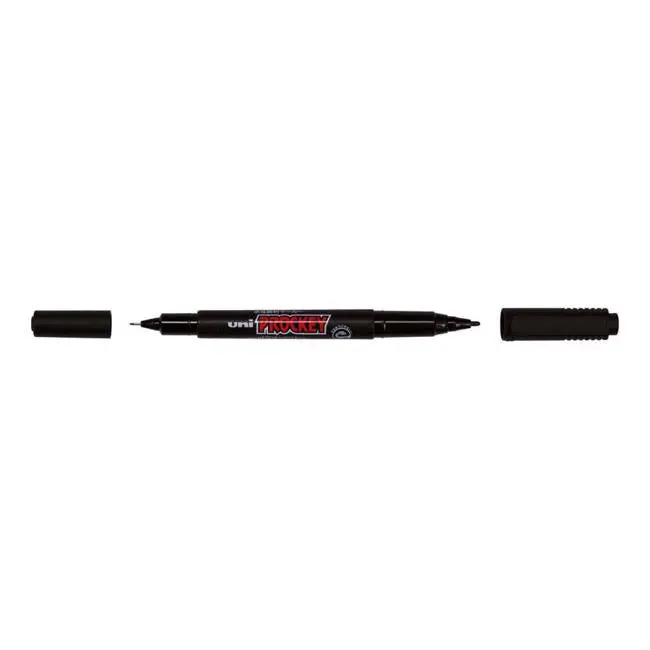 Uni Prockey Pm-120 Dual-Point Marker – Black (0.4Mm + 0.9Mm) 1