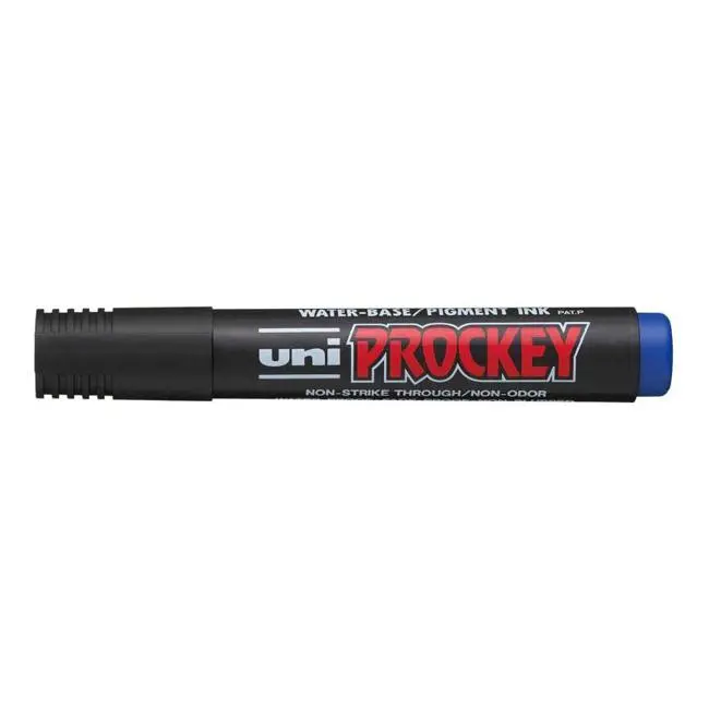 Uni Prockey Pm-122 Marker – 1.2Mm Fine Bullet Tip, Classic Blue 1