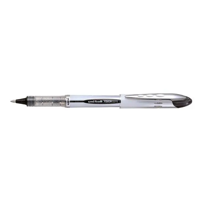 Uni Vision Elite Ub-205 Ballpoint Pen – 0.8 Mm Black, Metal Capped 1