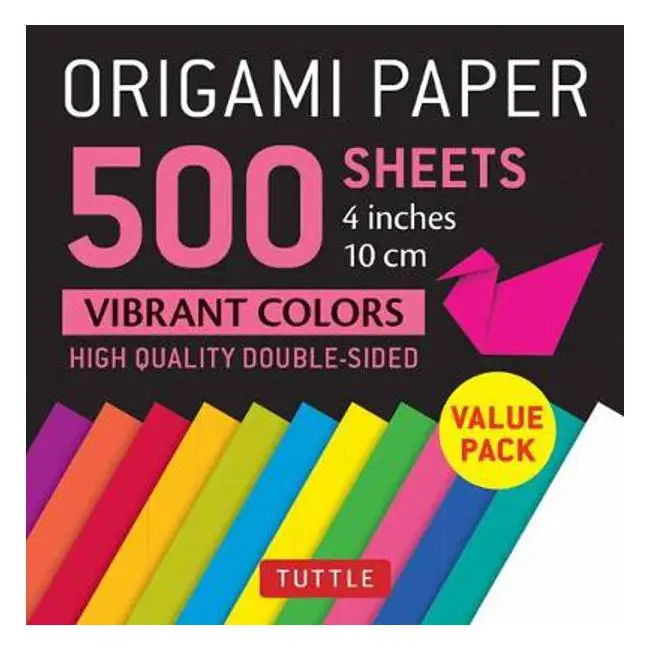 Vibrant Color Origami Paper — 500 Sheets, 10 Cm Square 1
