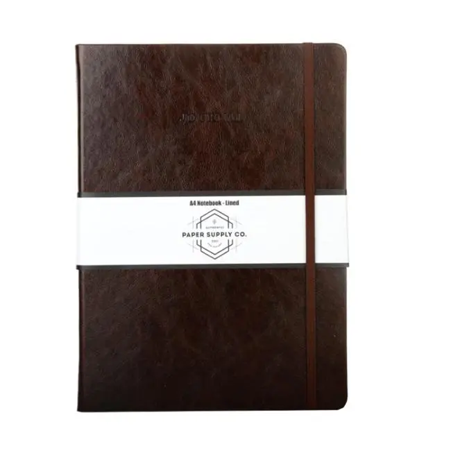 Vintage Hardcover A4 Journal In Brown By Osc 1