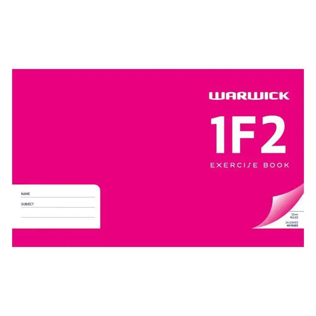 Warwick 1F2 Pocket-Sized Ruled Book – 24 Pages, 12Mm Line, 125×202Mm 1
