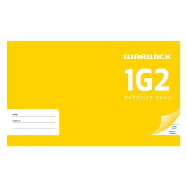 Warwick Compact Ruled Exercise Book – 24 Pages, 25 Mm Line Spacing, 125 × 202 Mm 1
