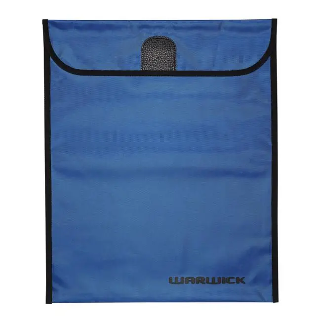 Warwick Extra-Large Blue Homework Carrier With Secure Velcro Seal 1