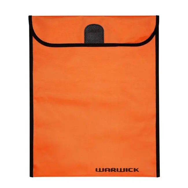 Warwick Extra-Large Orange Homework Bag Featuring Velcro Fastening 1