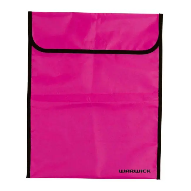 Warwick Fluorescent Hot Pink Homework Bag – Large With Velcro Closure 1