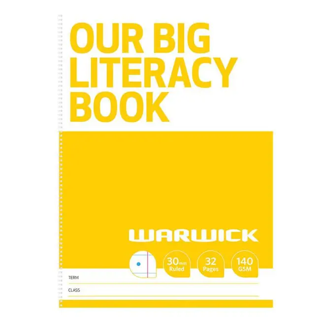 Warwick Fsc-Certified Literacy Modelling Book – 30 Mm Ruled, 32 Pages, Eco-Friendly 1