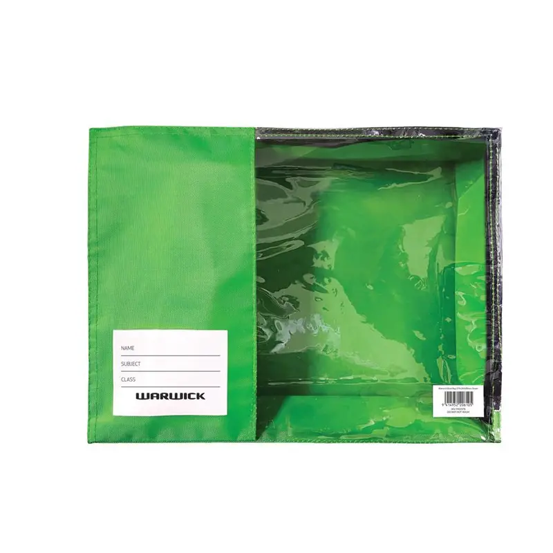 Warwick Green Book Carrier – 370 × 265 × 85 Mm With Clear Id Panel 1