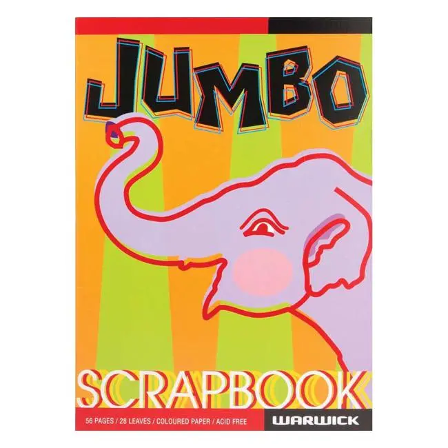 Warwick Jumbo Scrapbook – 28 Coloured Pages, 335×245Mm 1