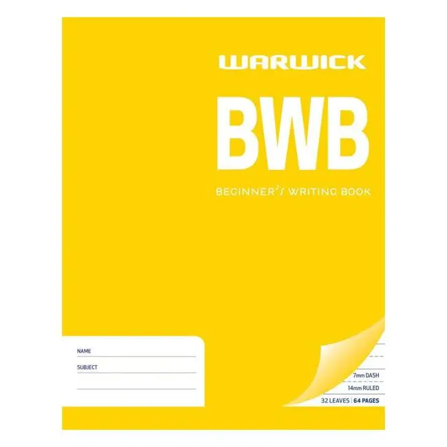 Warwick Learn-To-Write Workbook – 32 Dashed-Line Pages, 7Mm Top / 14Mm Bottom, 230×180Mm 1