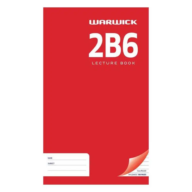 Warwick Ruled Lecture Book – 94 Pages, 7Mm Lines, Large Format 330×205Mm 1