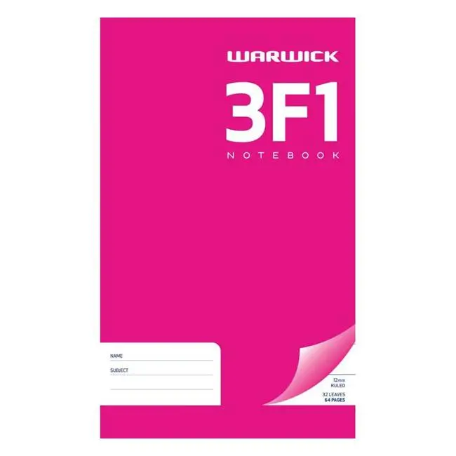 Warwick Wide-Line Pocket Notebook – 32 Ruled Pages, 12Mm Spacing, 165×100Mm 1