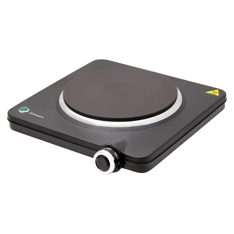 Westinghouse Whehp01K Single-Solid-Plate Portable Electric Hotplate – Lightweight & Efficient 1