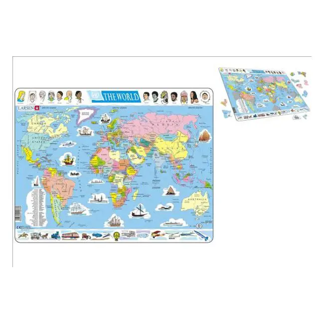 World Political Map Jigsaw Puzzle – Educational Geography Game (L10076) 1