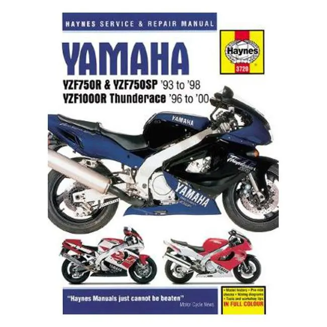 Yamaha Yzf750R Workshop Manual – Full Technical Reference By Haynes Publishing 1